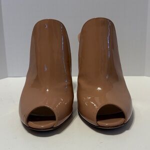 Beautiful Nude Heel Mules